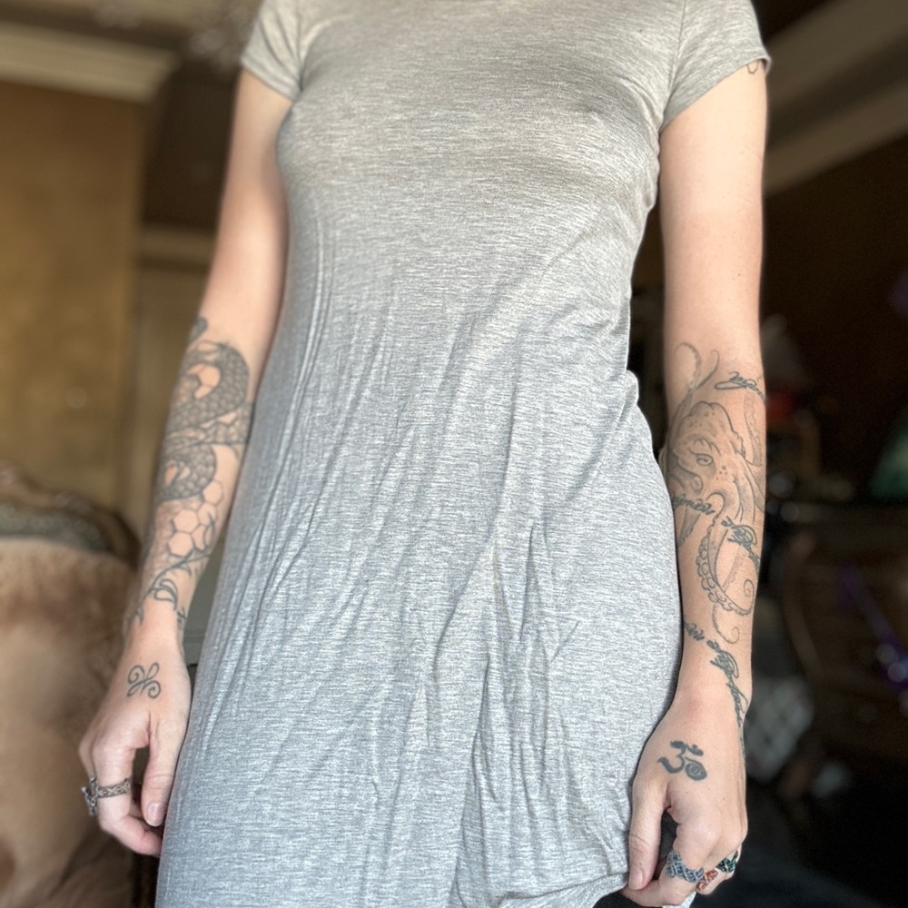 Sexy Simple Black & Grey Mini Dress Simple - Picture 9 of 16